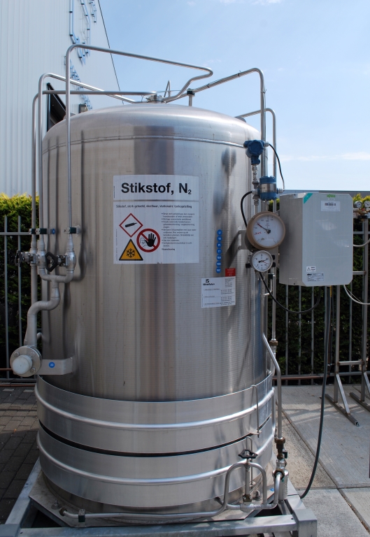 Cryogene stikstoftank